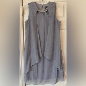SLNY Grey Mother of the Bride Dress